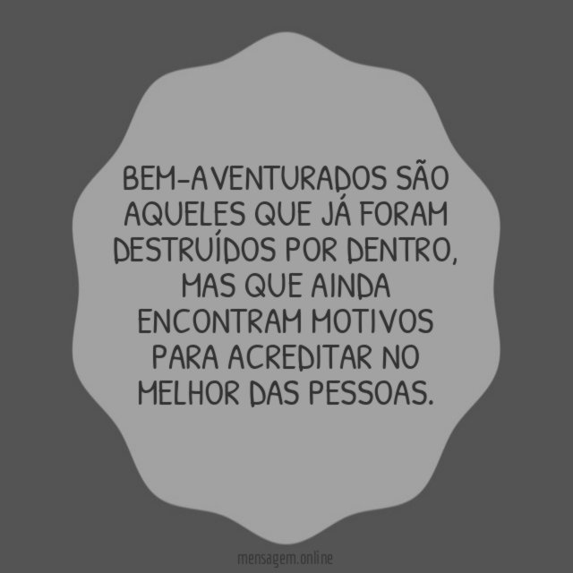 Encontram motivos para acreditar