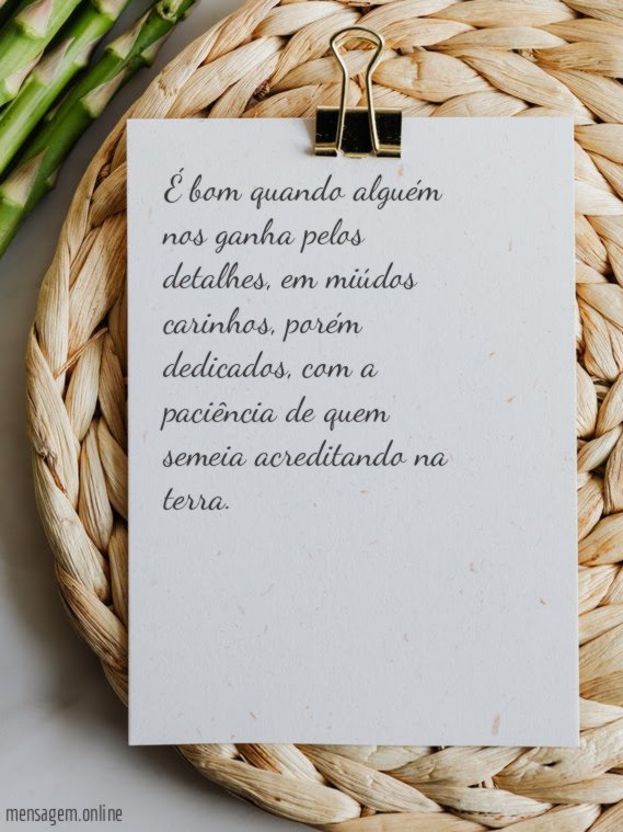 Nos ganha pelos detalhes