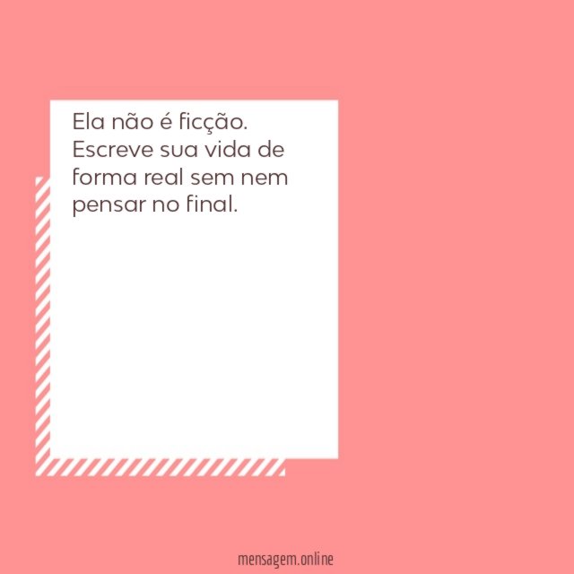 Ela não é ficção