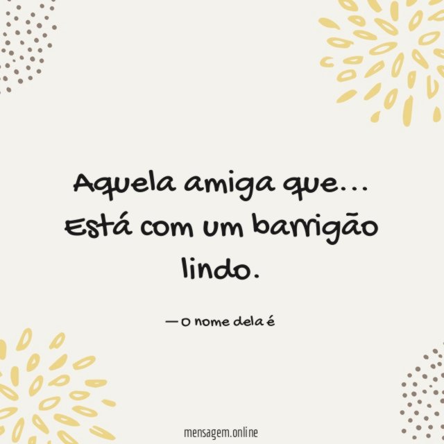 Um barrigão lindo