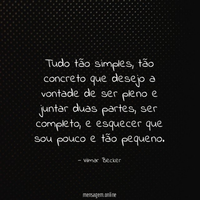 tudo tão simples