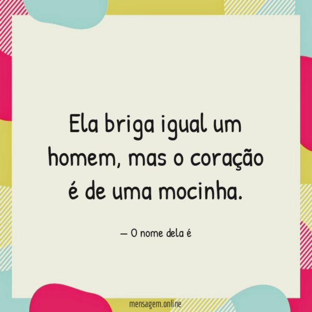 Ela briga igual um homem