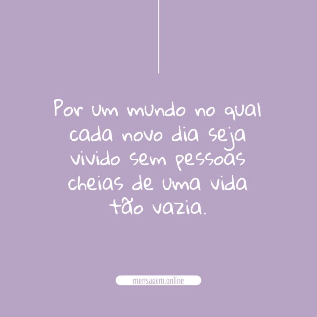Por um mundo no qual