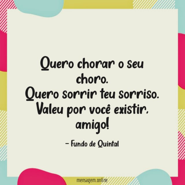 Quero chorar o seu choro