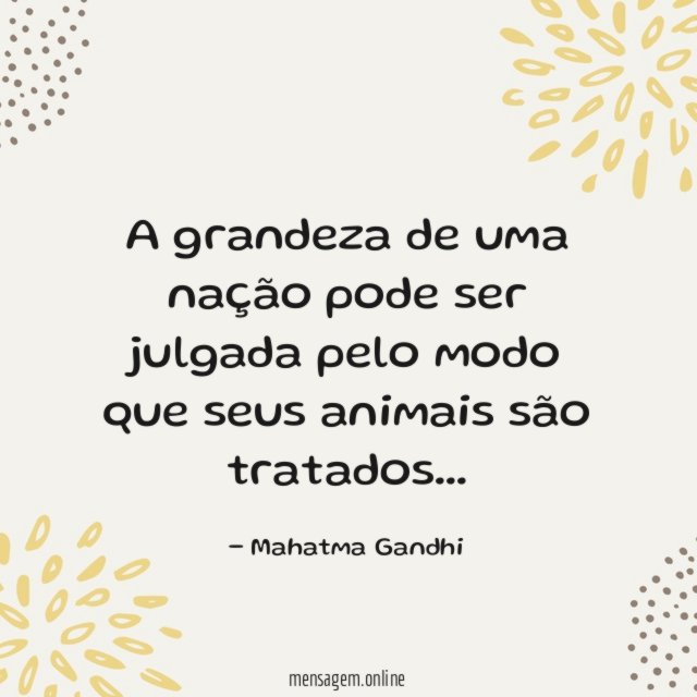 A grandeza de uma nação