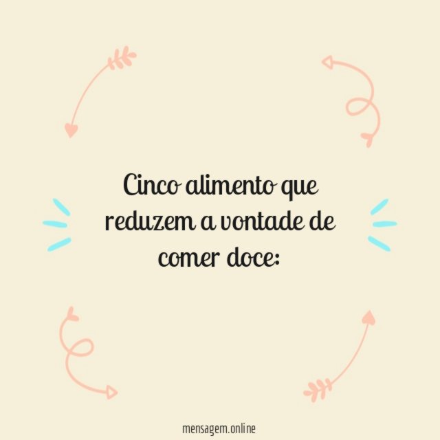 Cinco alimento que reduzem