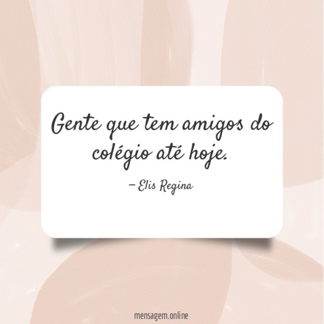 Amigos do colégio