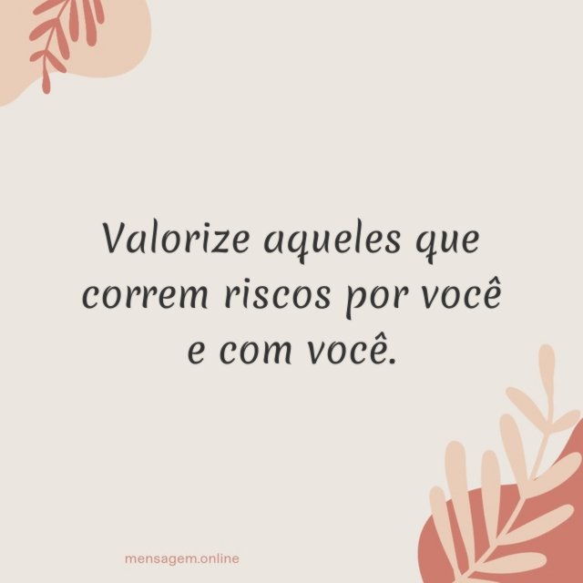 Valorize aqueles que correm