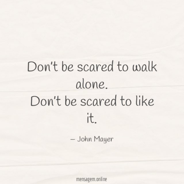 Don’t be scared to