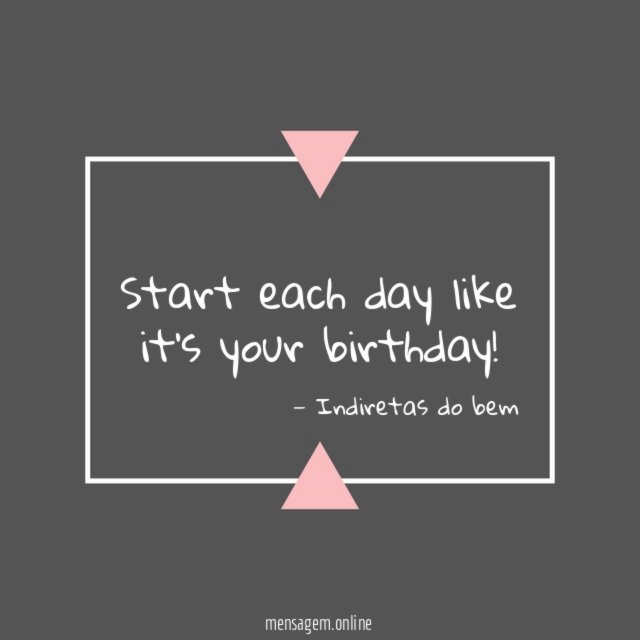 Start each day like