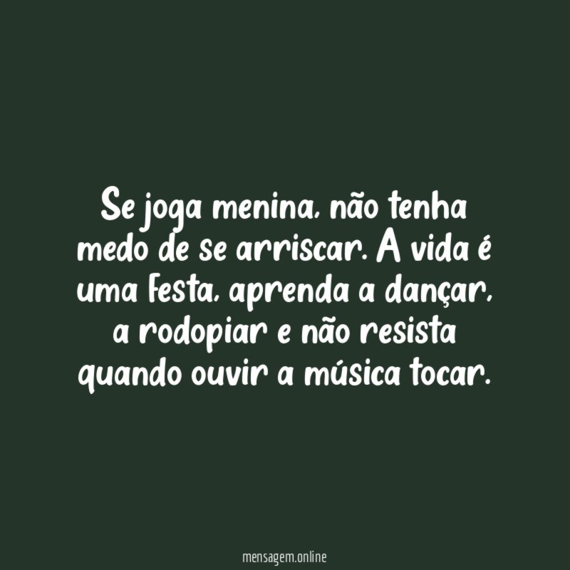 Se joga menina