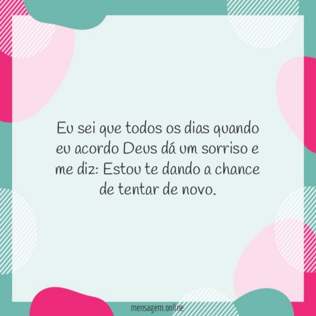 Chance de tentar de novo