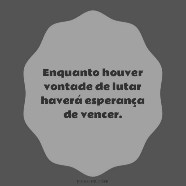 Vontade de lutar