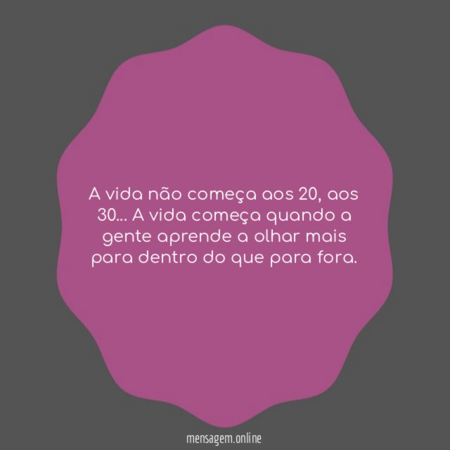 A vida não começa
