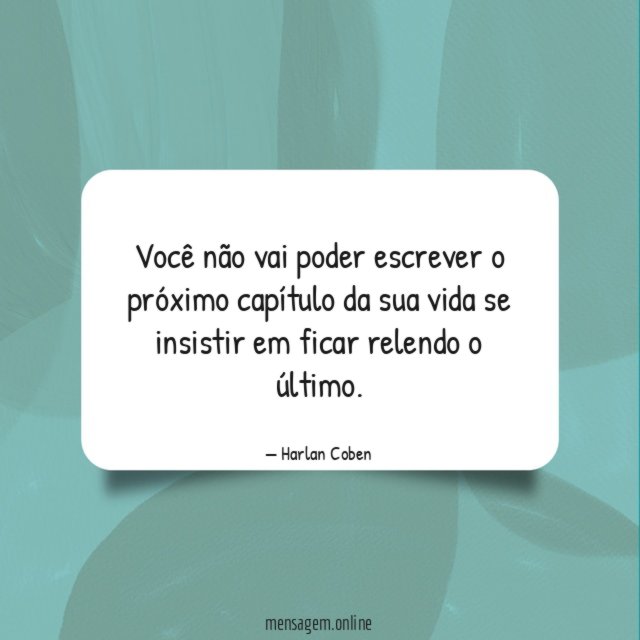 Você não vai poder escrever