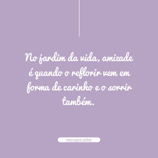 No jardim da vida