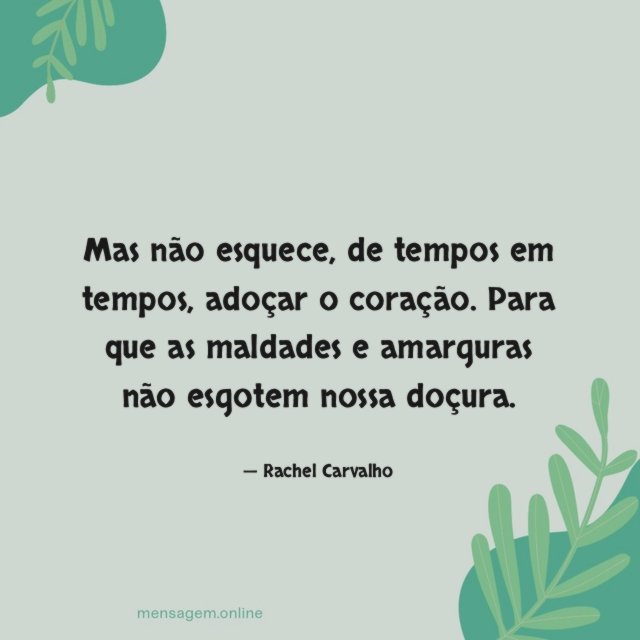 Para que as maldades e amarguras