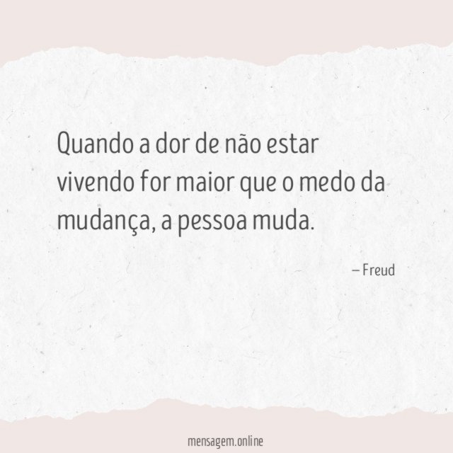 Quando a dor de não estar