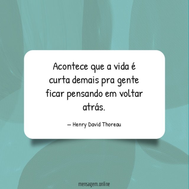 Acontece que a vida é