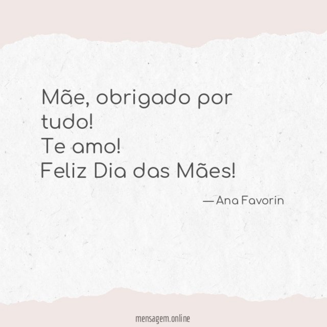 Feliz Dia das Mães