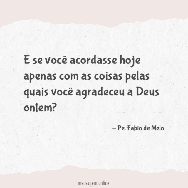 E se você acordasse