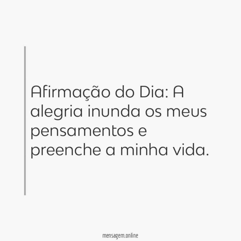 Afirmação do Dia