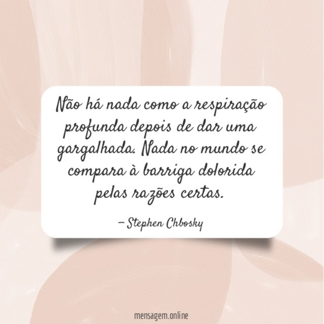 Não há nada como a respiração