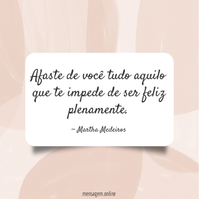 Afaste de você tudo aquilo