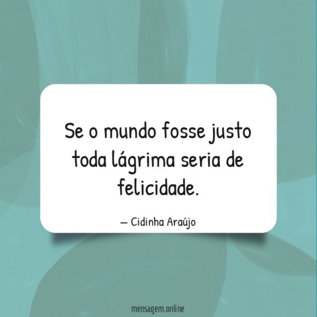 Se o mundo fosse justo