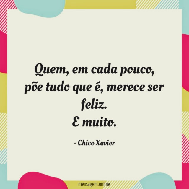 Em cada pouco