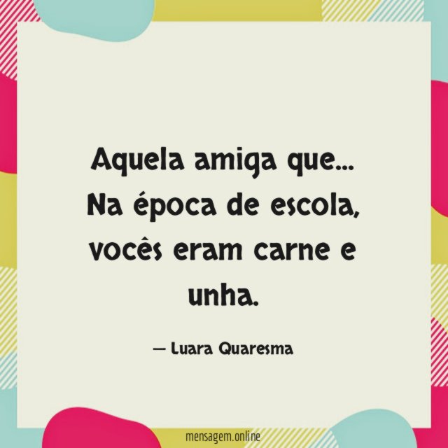 Vocês eram carne e unha