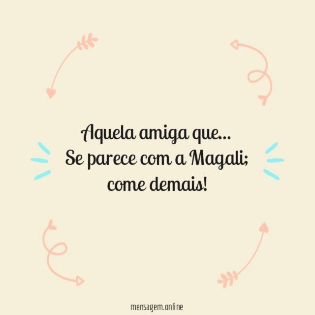 Se parece com a Magali