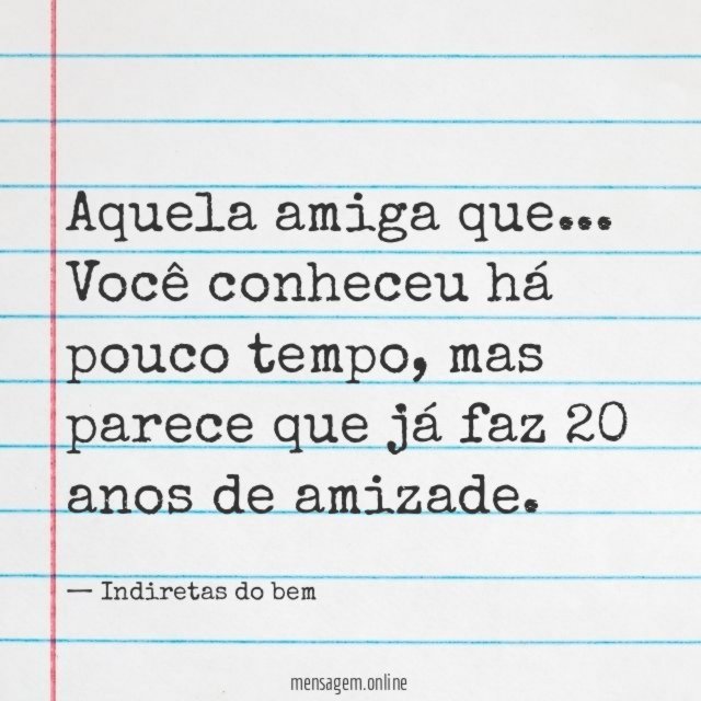 20 anos de amizade