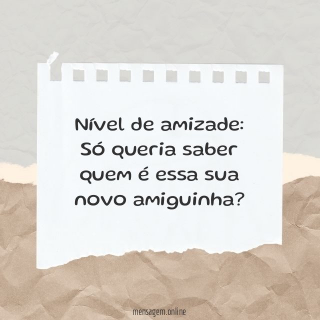 Sua novo amiguinha