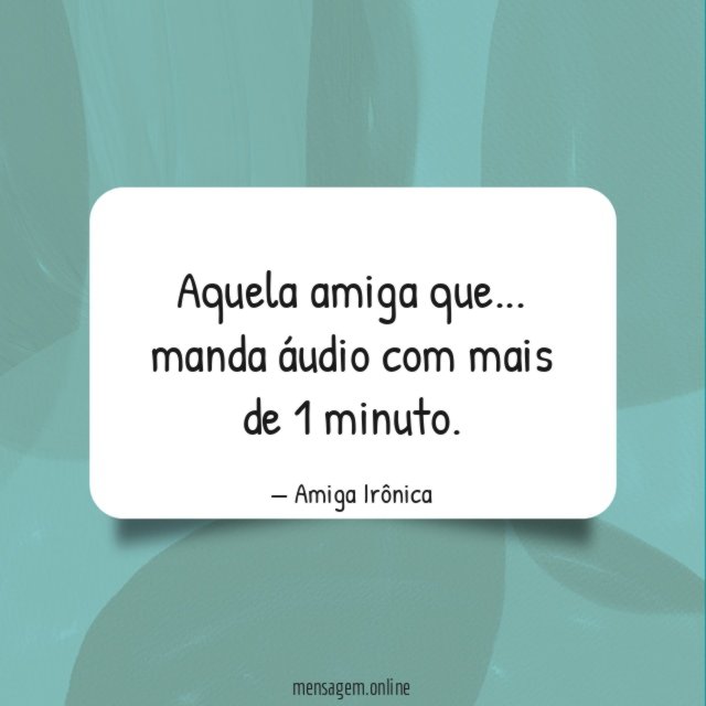 Áudio com mais de 1 minuto