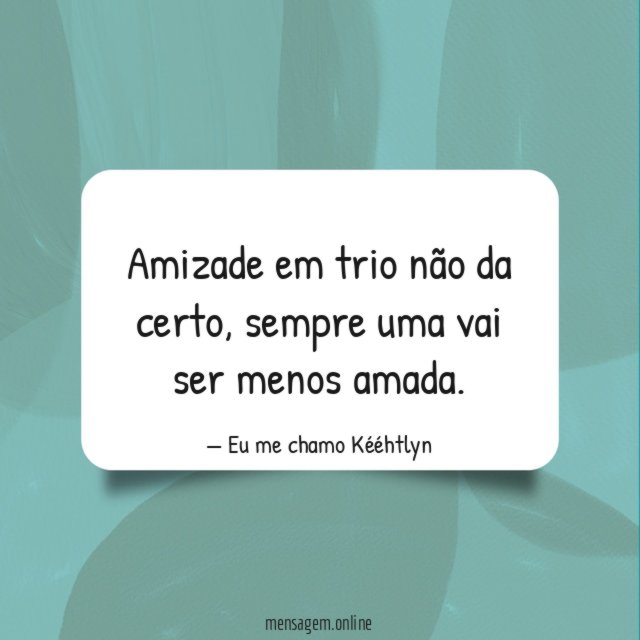 Amizade em trio