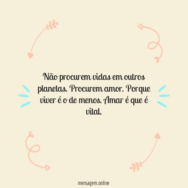 Amar é que é vital