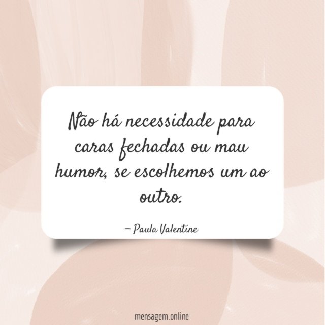 Caras fechadas ou mau humor