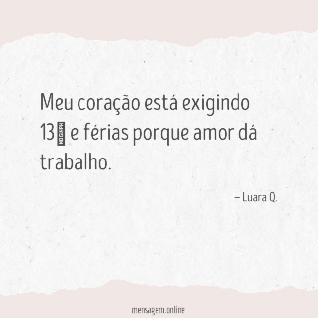 Meu coração está exigindo