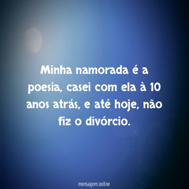 Minha namorada é a poesia