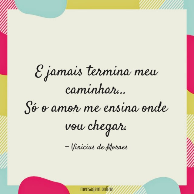 E jamais termina meu