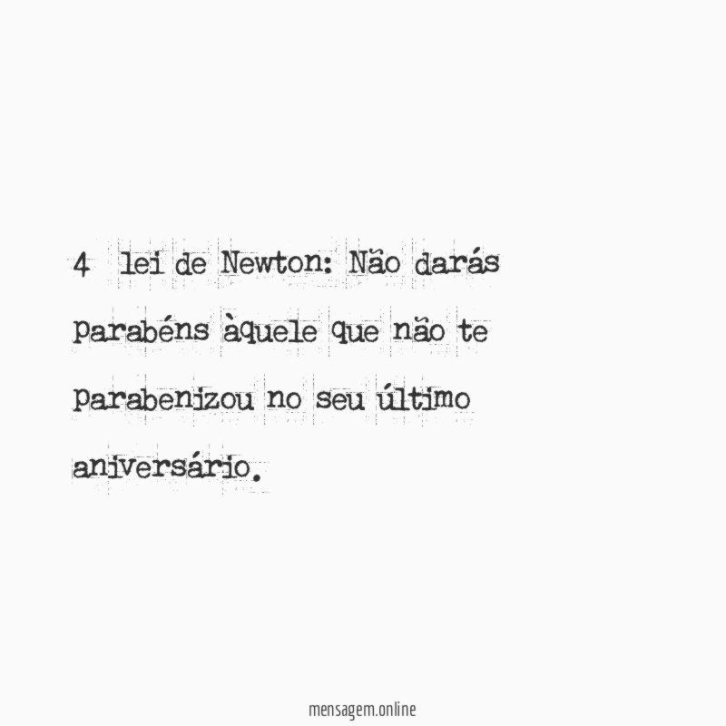 4º lei de Newton
