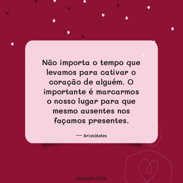 Não importa o tempo
