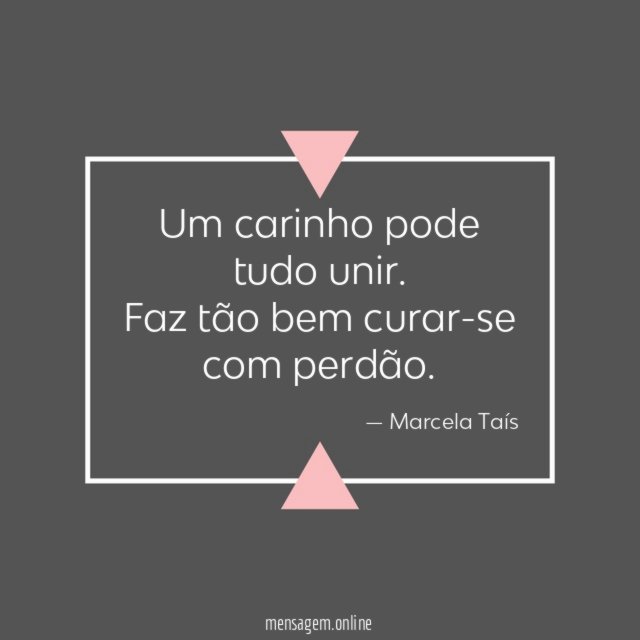 Um carinho pode tudo unir