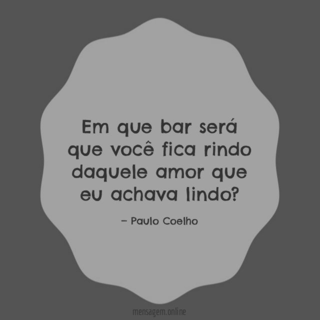 Amor que eu achava lindo
