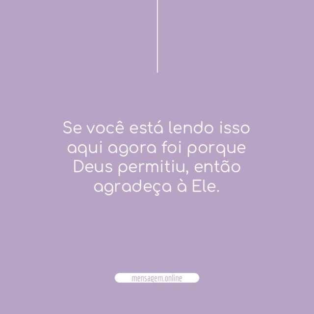 Se você está lendo isso