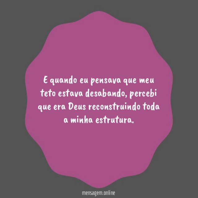 E quando eu pensava