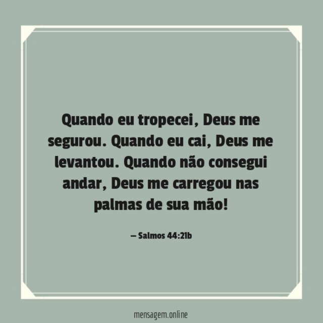 Quando eu tropecei