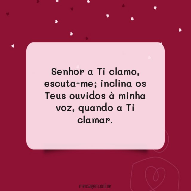 Senhor a Ti clamo