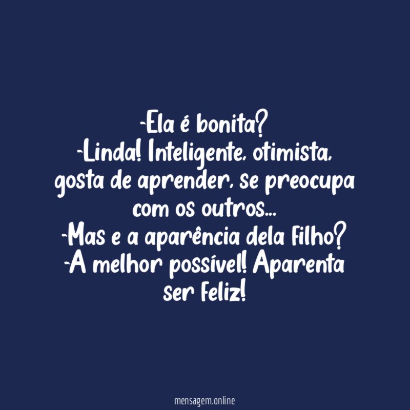 Ela é bonita